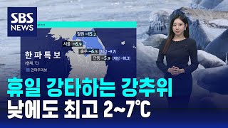 [날씨] 휴일 강타하는 강추위…낮에도 최고 2~7℃ / SBS