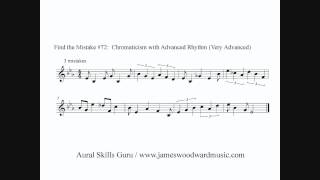Find the Mistake #72 - Chromaticism with Advanced Rhythm (Very Advanced)
