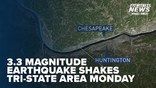 3.3 magnitude earthquake shakes parts of West Virginia, Ohio, Kentucky