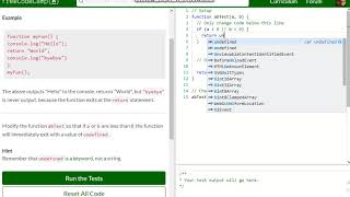 Basic JavaScript Return Early Pattern for Functions free code camp Dani