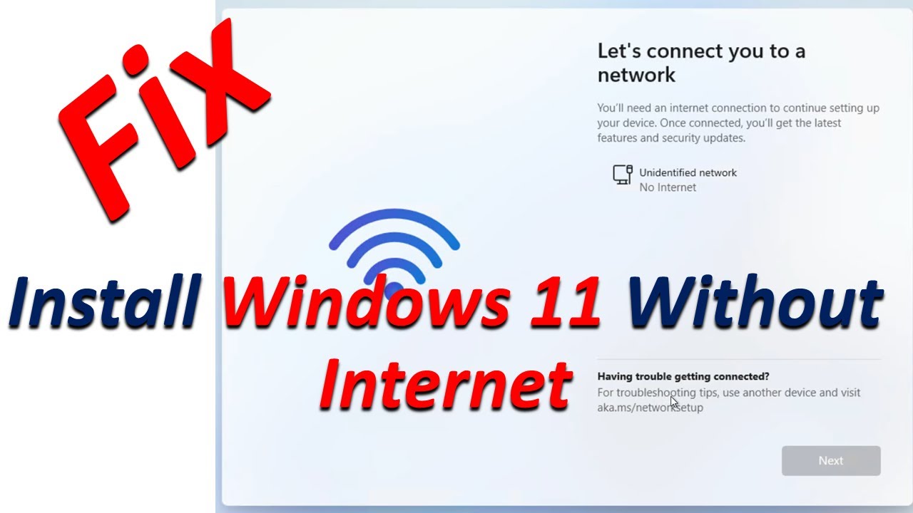 How To Install Windows 11 Without Internet || #techiezero - YouTube