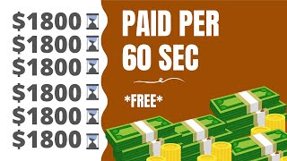 EARN $18,00 Every 60 Seconds For FREE Online (Passive Income 2021)