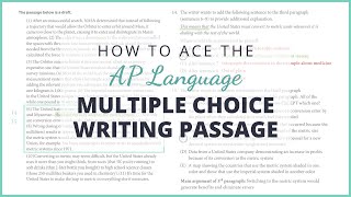 Ace the AP Lang Multiple Choice Writing Passage: Annotations & Answer Explanations
