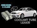 Mercedes C Class Common Coolant leak. DIY fix. Must watch!!!