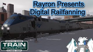 The Amtrak Passenger train departs the Denver station  | TS2024 | Digital Railfanning | Trains |