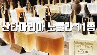 산타마리아 노벨라 11종(feat 로사 가데니아)비누향부터 꽃향,토바코향까지👌🏻