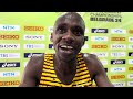 Jacob Kiplimo after repeating at 2024 World Cross Country Championships