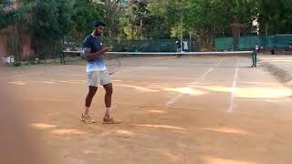 Prajnesh Gunneswaran Practice Session - Preparation for Clay Season