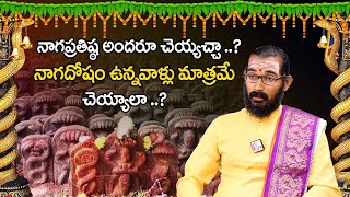 నాగప్రతిష్ఠ అందరూ చెయ్యచ్చా ..? | Mailavarapu Naga Satyananda Sharma About Naga Dosham | TSW