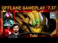 ✨ 7.37 Tobi Sand King |KDA - 26 KP - 80%| New patch Offlane Gameplay - Dota 2 Top MMR