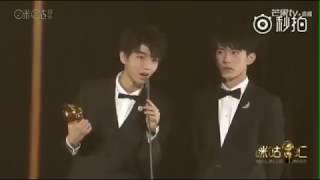 第十一屆音樂盛典咪咕匯 20171216：TFBOYS玉俊凯易烊千玺领奖cut