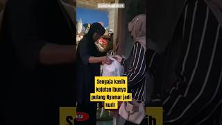 kasih kejutan pulang kampung anak rantau ini pulang nyamar jadi kurir