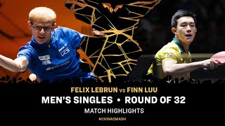 Felix Lebrun vs Finn Luu | MS R32 | China Smash 2024