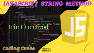 trim( ) method in JavaScript📚 JavaScript string method #javascript #shorts @CodeWithHarry