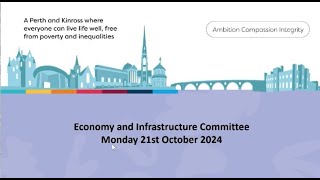 Economy and Infrastructure Committee - 21 October 2024