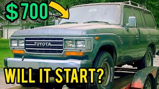 Will it start? Buying a cheap forgotten Toyota Land Cruiser fj62 and fixing it PART1