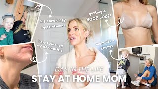 cardiology appointment, dermatitis update + I'm getting a BOOB JOB! / day in the life of a mom