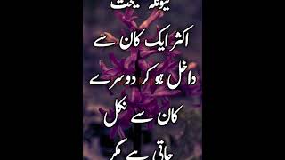 Aaj ki acchi baat ll Urdu quotes ll Golden word ll #Shortvideo#thokarsidheDil perlagtihai#