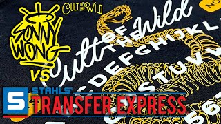 Wong VS Transfer Express by Stahls', some Goof Proof t-shirt printing