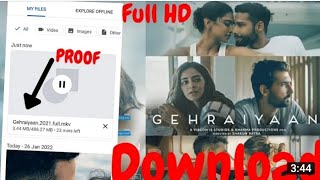 How to download Gehraiyaan Full movie in HD| Gehraiyaan Full movie download
