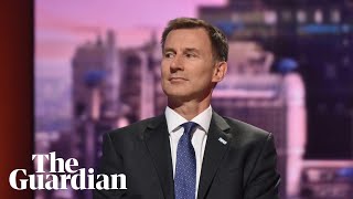 BBC presenter slips up over Jeremy Hunt's name