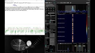 Ukrainian morse transmission on USA military SATCOM satellite