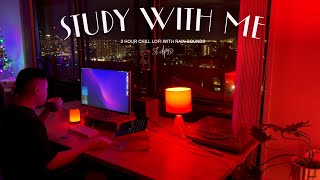 2-Hour Study With Me [Chill Lofi + Rain 🍎] Pomodoro 45/15