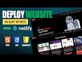 How to Host a Website on Netlify for FREE | Easiest Method Ever!