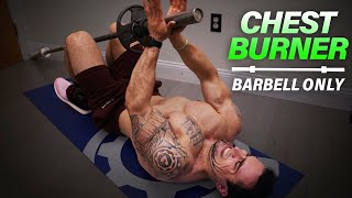 Barbell Chest Workout At Home Without a Bench to Get Ripped!