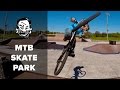 Mountain Biking at a Skatepark