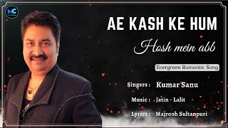 Ae Kash Ke Hum (Lyrics) - Kumar Sanu | Shah Rukh Khan | ❤️90's Hit Love Romantic Songs❤️