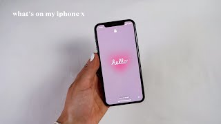 What's On My iPhone X | iOS 15.4 update, organised & aesthetic layout | apps for content creators
