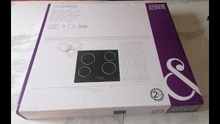 Glass Ceramic Hob - Cooke \u0026 Lewis CLCER60A Ceramic hob