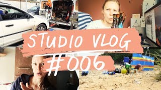 Studio VLOG 006 | sorting and packing, creating client art, breaking down | Mel Chadwick