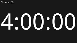 4 Hour Countup Timer