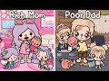 [🌈candy cute🍭] Poor vs Rich | My Parents Got Divorced! | Mom vs Dad | Toca Life World Toca Boca