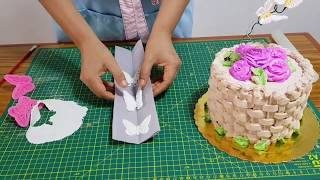 mariposas en fondant