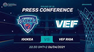 Igokea v VEF Riga - Press Conference | Basketball Champions League 2020/21