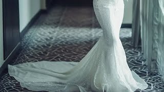 How I cut this Six pieces wedding dress with train/Simple wedding dress tutorial/DIY wedding gown