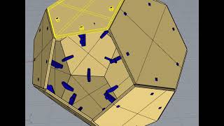 Tetrahedron Polygons, connectors Rhino Python script for laser cut