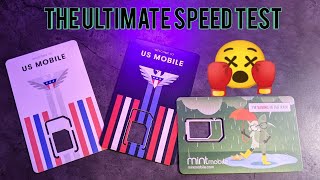 US Mobile Super LTE vs US Mobile GSM LTE vs Mint Mobile Speed Test