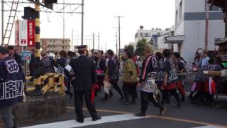 半田市 協和地区祭礼2017本楽 MAH03473 砂子組白山車 西組協和車 踏切横断