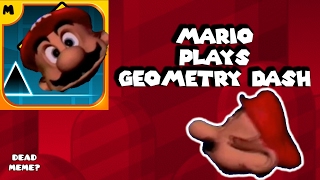 Mario plays Geometry Dash