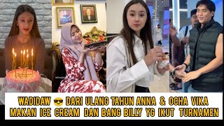 Wadidaw😁 Hari ini vika makan ic cream di mall dan Billy syahputra ikut turnamen billiard selebriti 😎