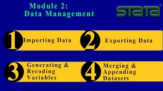 STATA Data Management – Module 2 | Importing, Appending, Merging, Labeling, and Exporting Data