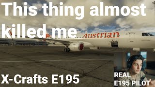 X-Crafts e195 has one major flaw - Real E195 Pilot review and full flight