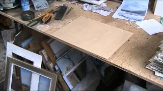 Preparing hardboard for painting. Tutorial