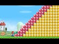 Can Mario Jump Over 999 !-Switches and Item Blocks in New Super Mario Bros. Wii ?