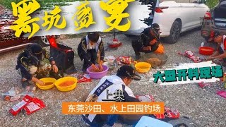 再次黑坑大作战，鱼比人吃的还讲究，这个开料现场简直就是宴席【游钓黑坑疯子】