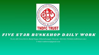 Tamilnadu Differently Abled Federation Charitable Trust Bunk Shop Daily Working